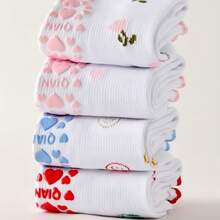 我推荐女士图案棉质防滑袜，硅胶防滑瑜伽袜。 - 彩色 - 查看 8