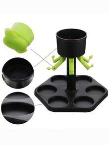 1-Piece Wine Dispenser Set With 6 Cups - Beverage & Wine Server, Perfect For Parties And Picnics