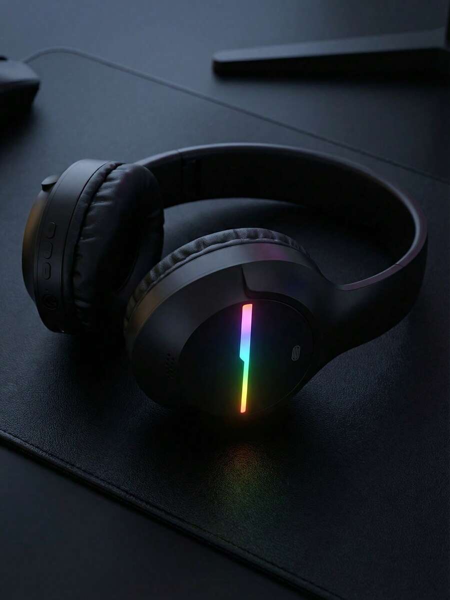 Gerripuer 被动式防噪包耳式无线耳机，可伸缩折叠设计，适合新年、情人节礼物，男女通用，蓝牙 5.3，USB-C，重低音，高清通话