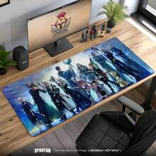 XIV Desk Mat – Scions Of The Seventh Dawn Illustration, FFXIV Art Mouse Pad, Warrior Of Light Gift, Gamer Decor - A - Xem 6