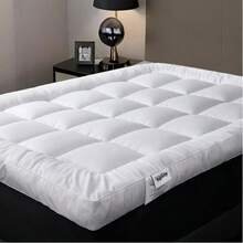 Aafan Hotel Quality Mattress Topper 10cm / 4 Inch Thick Deep Topper Soft & Fluffy Single Double King - White - View 3