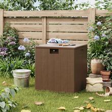 Outdoor Storage Box, Cabinet, And Shelf - Brown RATTAN - View 10