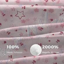 Pătură de flanel personalizabilă cu model de steluțe roz și cireșe - Un design simplu, unic și modern, cadou ideal de Ziua Îndrăgostiților pentru prieteni și iubiți - Moale, ușoară și caldă, potrivită pentru toate anotimpurile - Poate fi folosită pe pat, canapea, birou, camping în aer liber și călătorii - Pătură multifuncțională, pătură decorativă - Multicolor - Vizualizare 11