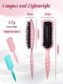 Hair brushes 夏季必备卷发造型梳 - 不拉扯头发，不毛躁，轻松打造完美卷发造型 - 彩色 - 查看 7