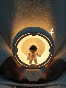 1pc Adjustable Brightness Astronaut Night Light, Touch Control Space Man Desk Decor, Bedroom Lighting, Holiday Decoration, Birthday Gift - Multicolor - View 2