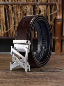1 Piece Men's Alloy Automatic Buckle Belt - Light Luxury & Stylish High-End Business Belt, 47 Inches, Jean Belt. Suitable For Party Gatherings And Office Commuting, Durable - The Perfect Choice For Boyfriends And Fathers On Holidays And Anniversaries. - Multicolor - View 15