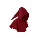 Medieval Pointed Hat and Short Cloak (burgundy)
