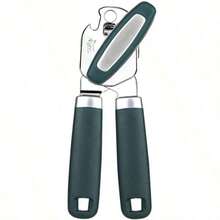 Can OpenerProfessional 3-In-1 Multifunctional Manual Can Openers Bottle Opener Kitchen Durable Stainless Steel Heavy Duty Can Opener Smooth Kitchen Seniors Friendly - 深綠色 - 查看 2