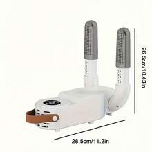 3D Hot Air Rapid Dryer For Shoes, Designed To Eliminate Moisture And Odor. Equipped With Quiet Operation, Portability, Touch Control, Three Intelligent Timer Settings, Foldable Storage, And A 3D Airflow Design. It Warms Shoes And Is - 查看 4