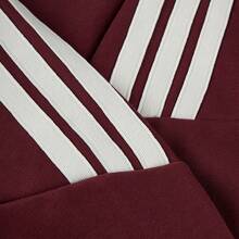 Adidas Women's Autumn/Winter New Casual Sweatshirt, Versatile Crew Neck Loose Fit Sweatshirt - Burgundy - View 8