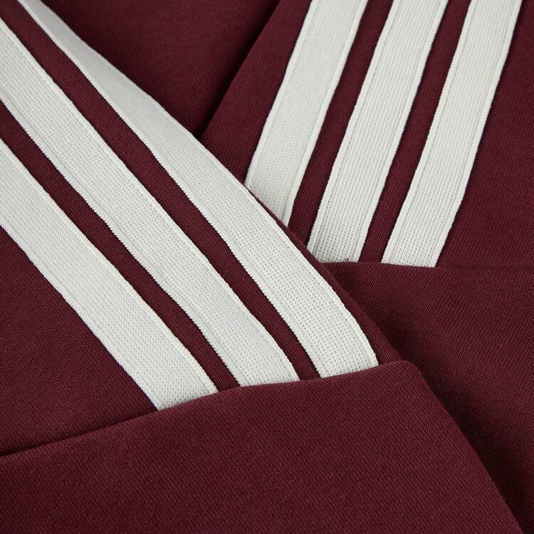 Adidas Dam Höst/Vinter Ny Casual Sweatshirt, Mångsidig Rund Halsad Sweatshirt med Loose Fit - Bourgogne - Visa 8
