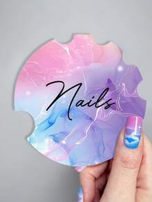 美甲展示卡、美甲摄影道具板、美甲沙龙宣传单、美甲照片展示架、美甲师礼品、美容院标牌、社交媒体美甲标志、专业美甲贴纸展示托盘、美甲沙龙配件、美甲师自拍托盘、专业美甲师展示板 - 彩色 - 查看 10