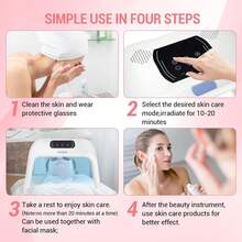 HanTai Red-Light-Therapy, Red Light Therapy For Face, 7 Colors Facial Led Light Therapy Face Mask,SPA Equipment For Skincare At Home - 美規A型插(110-127V) - 查看 6