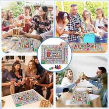 Adult Drinking Board Game, Fun Interactive Party Drinking Game, Suitable For Game Night, Birthday Party, Family Gathering Or Any Occasion, 21+ Years Old, 2-8 Players - Multicolor - View 8