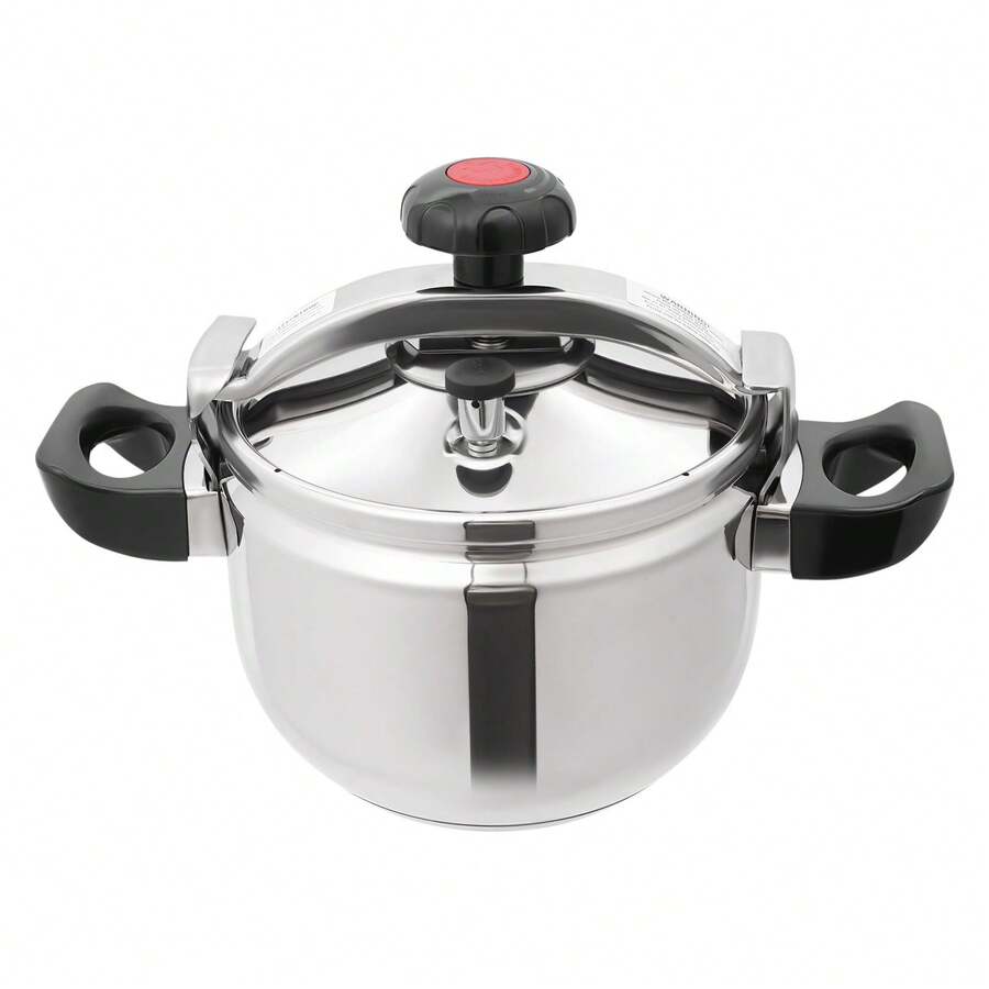 7l/7.4 Qt Silver Stainless Steel Pressure Cooker, Multi-Function Cooking Pot, Family Large Capacity Pressure Cooker, Easy Clean Home Kitchen Appliance For Open Flame Induction Cooktops
