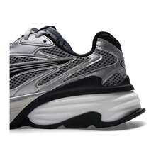 Puma 男女通用银色休闲鞋 Fade Nitro LS，舒适轻便缓震回弹简约户外日常运动经典复古休闲鞋 406203-04 - 銀灰色/黑色 - 查看 8