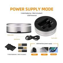 1. 装饰艺术风格灵敏触摸开关LED显示底座。USB供电，可变色艺术支架，适用于3D水晶照片、玻璃球、亚克力艺术品、珠宝、透明材料、树脂等。适用于派对、家居、房间、书桌、办公室装饰。 - 彩色 - 查看 3