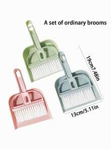 2pcs/Set Creative Cartoon Broom And Mop Cleaning Set, Household Mini Cleaning Tool - Multicolor - View 8