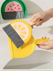 2pcs/Set Creative Cartoon Broom And Mop Cleaning Set, Household Mini Cleaning Tool - Multicolor - View 5