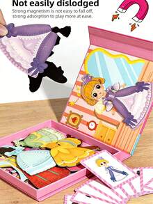 Magical Dress-Up Toy, Boys And Girls' Pretend Puzzle Game, Role-Playing Emotional Management Face Changing Educational Toy, Traffic Professional Princess Theme Scene, Fun Gift For Children Ages 3+ - Multicolor - View 7