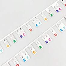 1pc Reusable Piano Key Note Guide, Easy To Install And Remove Piano Keyboard Note Labels, Fits 61/88 Full Size Keys, No Sticker Needed, Soundproof, Kalimba Thumb, Tuning Fork - Multicolor - View 11