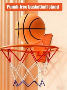 静音篮球，泡沫篮球，室内训练静音球，静音泡沫室内训练球，适用于各种室内活动，感恩节、圣诞节和万圣节礼物 - 彩色 - 查看 2