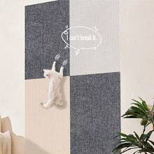 1pc Self-Adhesive Cat Scratch Board, Wall Mounted Cat Scratching Mat, Trimmable, Protects Sofa & Wall, Multi-Functional & Durable - 40*100cm - View 9