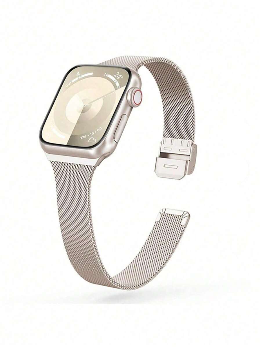 St. Siabe 时尚金属表带，适用于 38mm、40mm、41mm、45mm、44mm、42mm、49mm 手表，柔软舒适透气，不锈钢材质，兼容 Ultra 系列 9/SE/8/7/6/5/4/3/2/1 表带