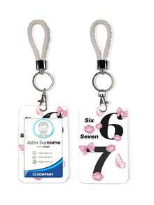 1pc ABS Casual Style Numeric 67 Pattern Fashion Keychain Pendant, Bag Charm, Student Bus Protector - Multicolor - View 13