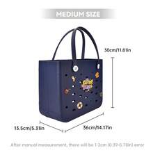 CSjihua 2026 1PC Large Capacity EVA Toiletry Bag Beach Handbag - Perfect For Outdoor Sports, Pool, Boating, And Travel - Multi-Purpose Tote Bag, Shoulder Bag, Ventilated, Durable Storage Bag - 彩色 - 查看 3