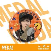 正式会员58mm徽章套装 - 高颜值粉丝周边、痛包配件、背包挂饰和学生胸针、收藏级团体周边 - 彩色 - 查看 7