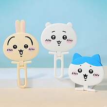 Miniso Chiikawa Series Chiikawa Cute 3D Handheld Mirror, Smooth PP Material, Chiikawa 3D Head Shape, Foldable Buckle Design, Portable Touch-Up Mirror & Bag Decoration Mirror(1 PC) - Multicolor - View 6