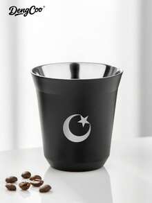Dengcoo 1pc Stainless Steel Coffee Cup, Eid Style Coffee Cup, Iced Americano Cup, Outdoor Camping Cup, Tea Cup, Use During Ramadan And Eid Al Adha - Cup - View 5