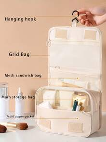 旅行洗漱包、化妆品收纳包、挂式化妆包、浴室配件、便携式化妆包、防水化妆包、浴室化妆品收纳包、化妆品收纳包、化妆品整理包、夏季旅行必备、海滩旅行必备、旅行必备、邮轮旅行必备、学习用品、伴娘礼物、度假、假日、返校洗漱包、洗漱袋、淋浴袋、防水袋、大容量女士收纳袋、女士旅行必备、旅行必备包、旅行度假必备 - 彩色 - 查看 7