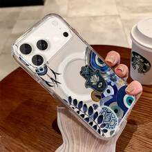Starfish Happy New Year 2026 Phone Case for  17, 16, 15, 14, 13, 12, 11 Pro Max, Plus New Year Gift for Friends and Family. Simple and Elegant Design, Easy to Charge, Clear Acrylic Magnetic Phone Case - Estrella de mar magnética transparente 17-Transparente-CWKUCI - Ver 6