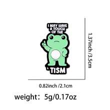 Cute Frog Series Enamel Pin Funny Animals Quotes Brooch Pins Lapel Pin Badge On Backpack Clothing Accessories Jewelry Friends Gifts - Green - View 15