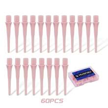 60支专业电子软式飞镖，ABS材质，多种颜色可选，高品质软式飞镖镖尖，飞镖配件，圣诞节礼物，复活节礼物，父亲节礼物（送给爸爸）