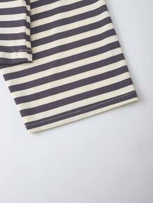 QUNGIGU 女士长袖休闲圆领基础款衬衫，宽松舒适，秋季款 - 紫色 - 查看 7