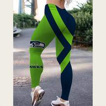 N-FL Se-Attle Seahawks Womens Legging For Gym,Workout,Fitness-1 - Style1 - 查看 2