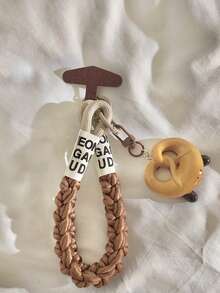 一套可爱爱心表情面包吊坠，适用于手机挂绳、汽车钥匙链、手机壳 - 彩色 - 查看 5