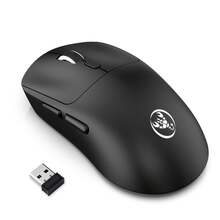 HXSJ T30 Wireless Gaming Mouse, Bluetooth/2.4G/Wired 3 Modes, Rechargeable RGB Backlit Mouse, Compatible With IPad, Tablet, Laptop, 500mAh - Black - View 11