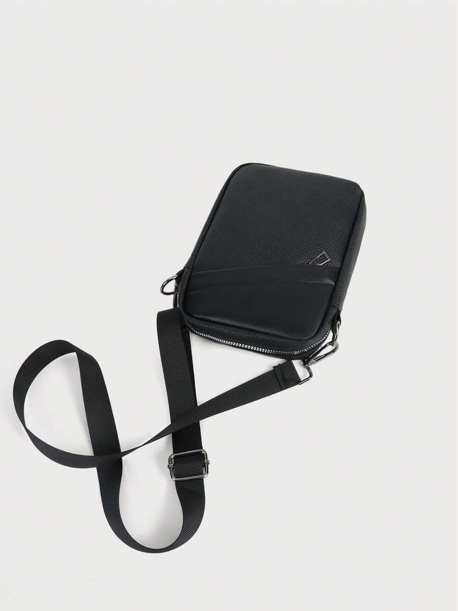 New Men's Bag, Casual And Versatile, Universal Single Shoulder Crossbody Small Backpack, Travel Storage Bag, Printed