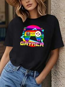 Gaymer Shirt LGBTQ Gay Week March Gamer Gaming-Shirt - Black - View 1