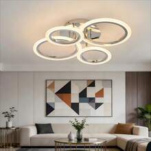 3-Color LED Ceiling Light, Switch Control, Easy Installation, Suitable For Bedroom, Living Room, Hallway, Foyer, Kitchen, Dining Room, Office And Other Indoor Lighting Decoration - Multicolor - View 3
