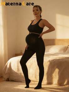 1条孕妇黑色薄纱打底裤，轻薄透气，时尚优雅，适合春、夏、秋季穿着，日常、派对、休闲场合皆可穿着。 - 黑色 - 查看 10