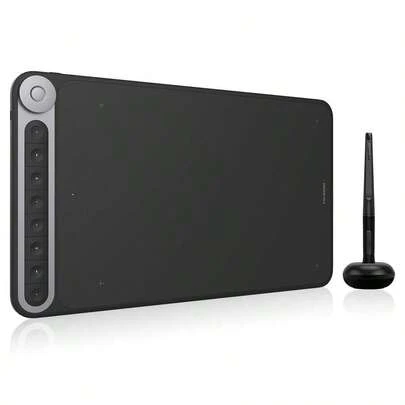 Inspiroy Dial Q620M Wireless Graphics Drawing Pen Tablet 10.5 X 6.5 Inches 26.6 X 16.5cm, 8 Illuminated Key Amp 1 Dial, 8192 Pressure, BatteryFree Stylus10.5 Inch