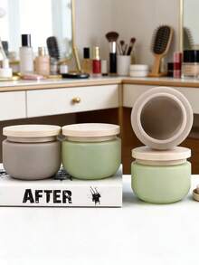 Refillable Travel Size Cosmetic Containers, Multi-Functional Divided Bottles With Protective Caps, 250ml Empty Cosmetic Jars, Mask/Cream Boxes, Travel Accessories With Lids, Cream Bottles, Hair Mask Jars, Moisturizer Bottles, Scrub Jars, Makeup Containers, Body Lotion Tubs, Perfect Storage Solution, Great Gift Choice - Multicolor - View 4