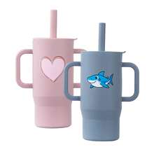 1pc 180ml/5oz Anti-Choke Straw Cup, Silicone Baby Training Cup For 6 Months - 3 Years Old, Leak-Proof Anti-Fall Anti-Slip Dual Handles, Soft Straw Lid, 360° Drinking, Growth Training Water Cup - Multicolor - View 36