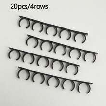 20个/4层调料架，壁挂式收纳整理架，节省空间的调料瓶架，简约收纳架，适用于橱柜、冰箱和橱柜门，厨房收纳整理，厨房配件 - 黑色 - 查看 9