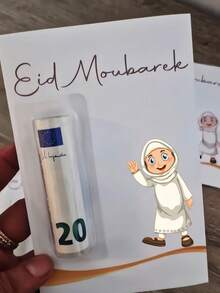 Unique Eid Al-Adha / Ramadan Money Gift Cards-A Distinctive Alternative To Standard Envelopes-Perfect For Gifting To Children, Family, And Friends (Cash Not Included). - Multicolor - View 4